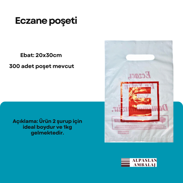ECZANE POŞETİ 20 X 30CM 300ADET 1KG